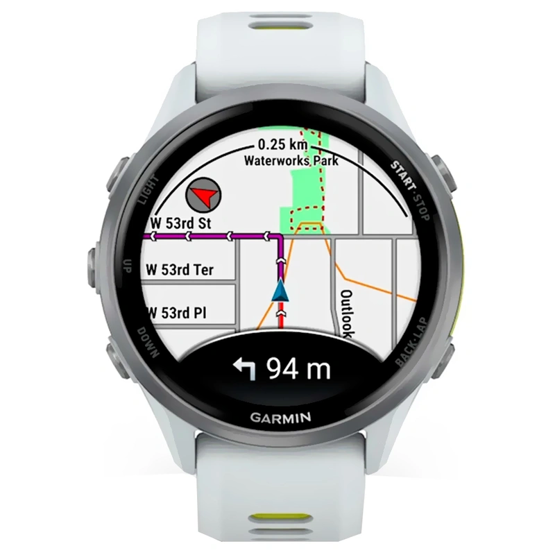 Relógio Garmin Forerunner 970 - Branco (010-02969-01) 5 ATM à prova de água - Imagem 2
