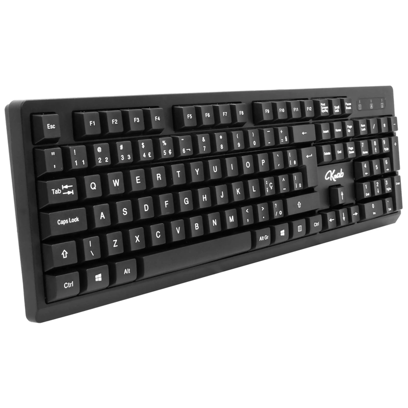 Teclado + Mouse KRAB KBKTM15 Wireless Português - Preto USB Receiver 2.4GHz - Imagem 2