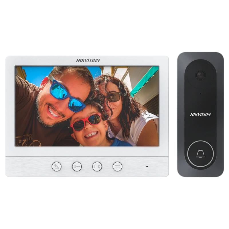 Vídeo Porteiro Hikvision DS-KIS212 Villa Analog Tela 7