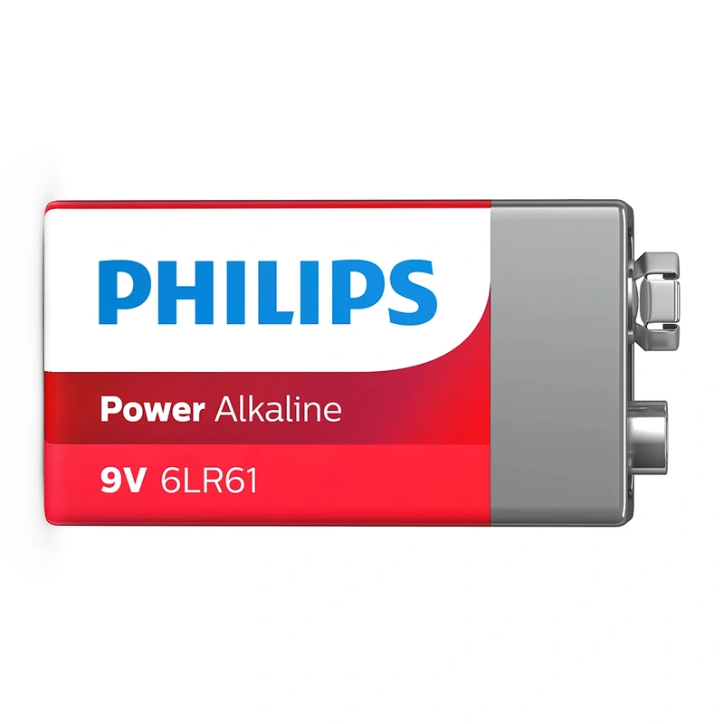 Pilha Philips Alkaline Power 9V - 6LR61P1B97 Power Alkaline - Imagem 2