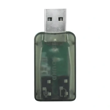Placa de Som USB Áudio 5.1 Channel Microfins HR1266 - Suporta 3D