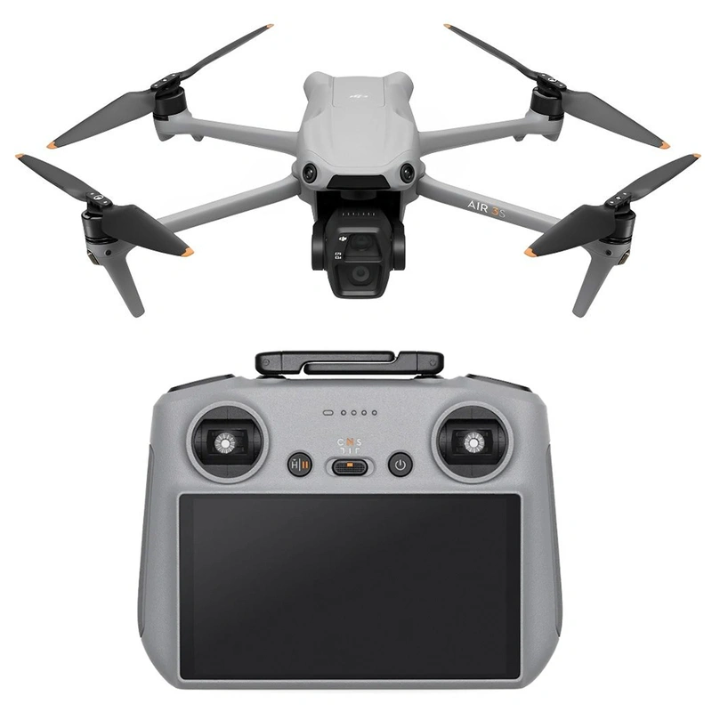 Drone Dji Air 3S Fly More Combo (DJI RC 2) Wi-Fi Cinza