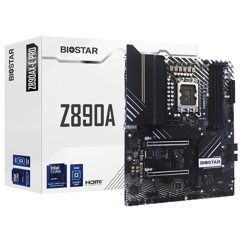 Placa Mãe Biostar Z890AX-E Pro Socket LGA 1851 DDR5 Intel Z890 ATX