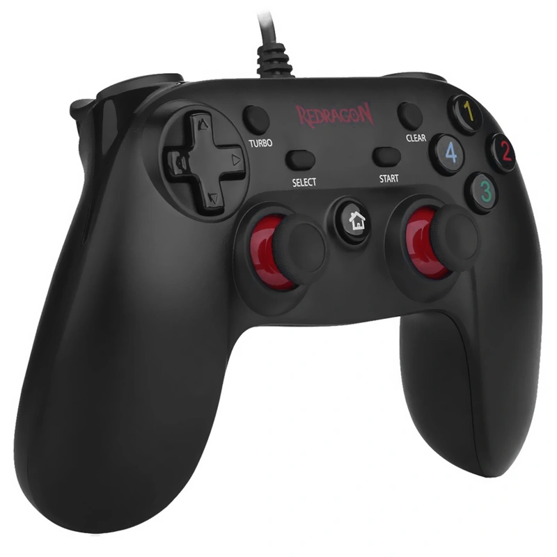 Controle Redragon G807 Saturn Vibration para PS3 PC USB - Preto Saturn G807 - Imagem 2