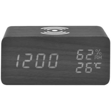 Relógio Despertador de mesa Satellite AC-T11W - Preto