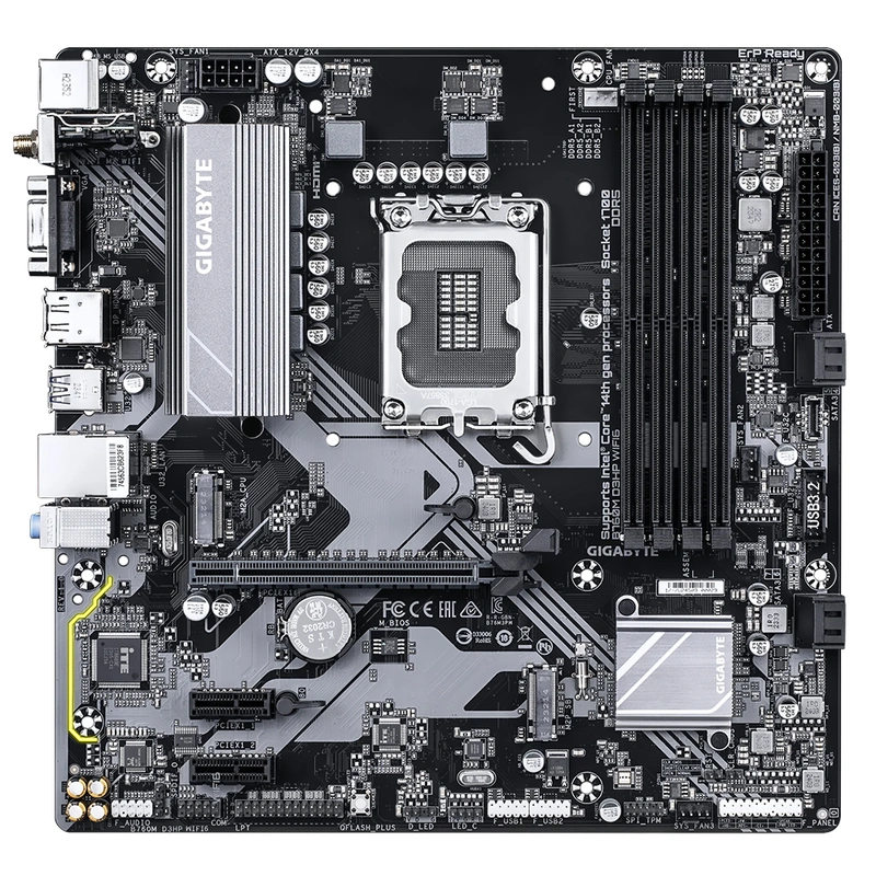 Placa Mãe Gigabyte B760M D3HP Wi-Fi 6 Socket LGA 1700 DDR5 Intel B760 Micro ATX - Imagem 3