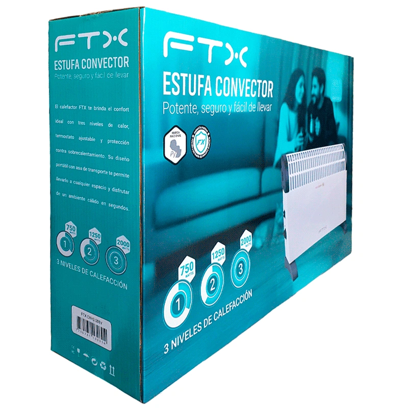 Aquecedor FTX CVH2-201V 2000W 220V - Branco - Imagem 3