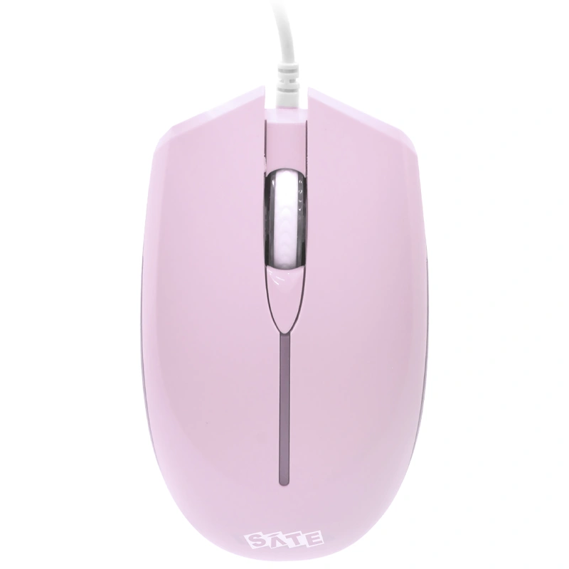 Mouse Satellite A-513 USB - Rosa Com Fio