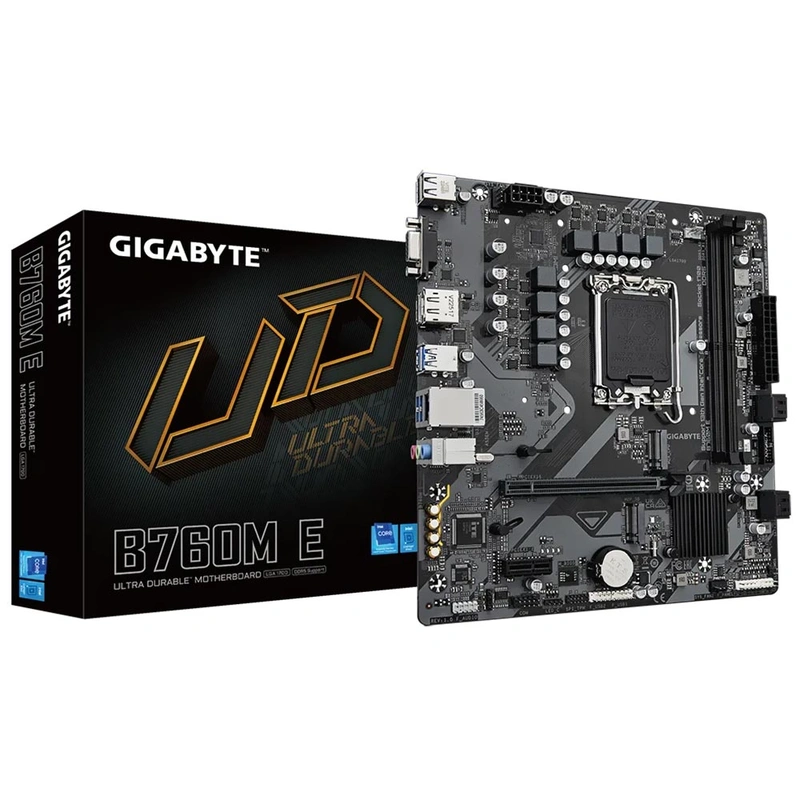 Placa Mãe Gigabyte B760M E Socket LGA 1700 VGA DDR5 Intel B760 Micro ATX