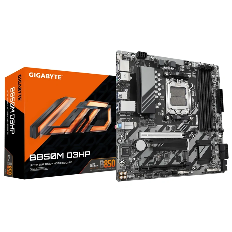 Placa Mãe Gigabyte B850M D3HP Socket AM5 DDR5 AMD B850 Micro ATX