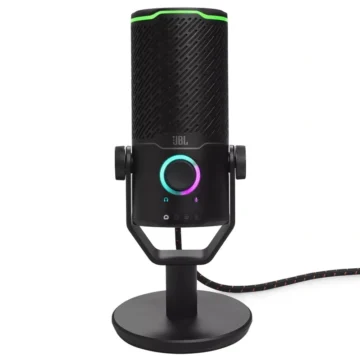 Microfone JBL Quantum Stream Studio - Preto Com fio USB-C - Jack 3.5 mm