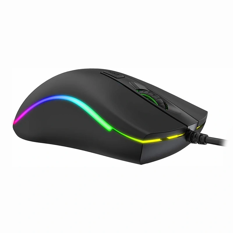 Mouse Gamer Havit HV-MS72 USB RGB - Preto Cinza Com fio - Imagem 2