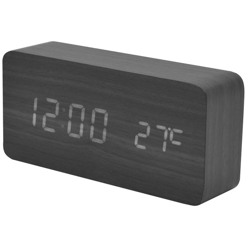Relógio Despertador de mesa Satellite AC-T21 - Preto - Imagem 2