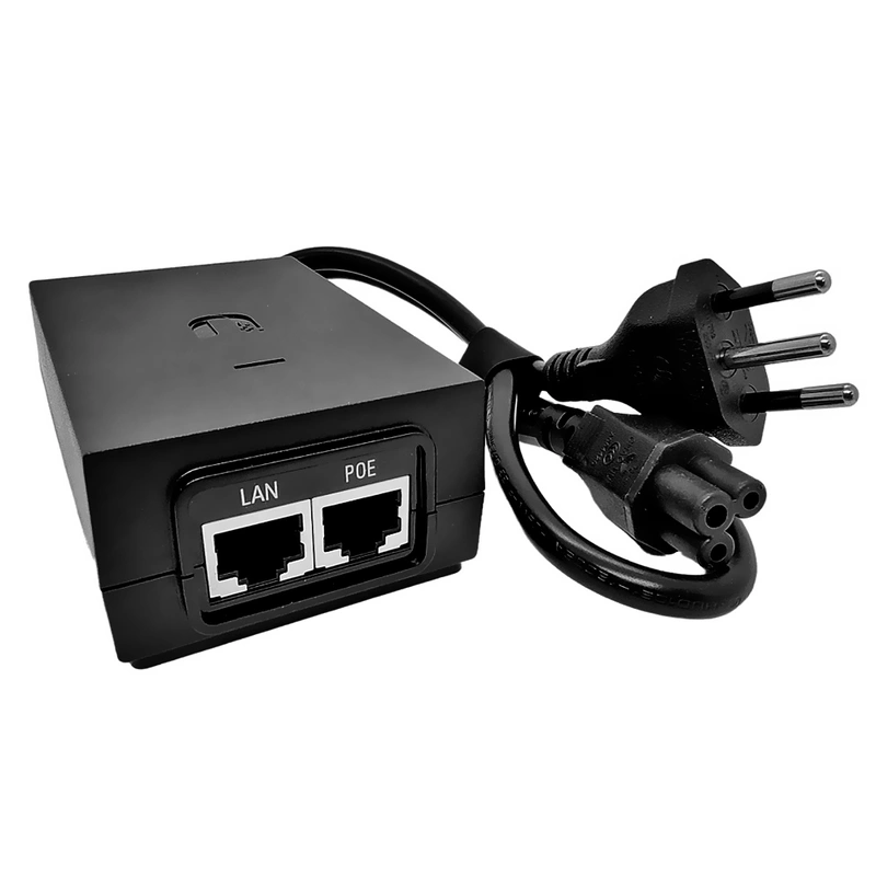 Fonte UBNT POE-48-24W-G-BR Poe Injector 48VDC 0.5MP - Preto - Imagem 3