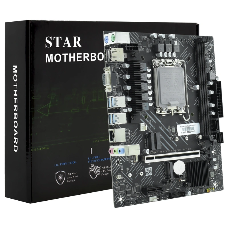 Placa Mãe Star B760 Socket LGA 1700 DDR5 Intel B760 2 Slots DDR5 Dual Channel