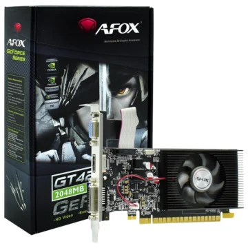 Placa de Vídeo AFOX 2GB GeForce GT420 DDR3 - AF420-2048D3L5 700MHz 128 bits