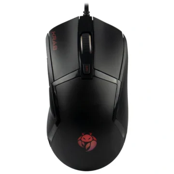 Mouse Gamer Quanta KRAB KBGMR50 Chimera USB RGB - Preto Krab Chimera Com fio