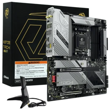 Placa Mãe ASRock X870E Taichi Lite Socket AM5 DDR5 AMD X870E E-ATX Wi-Fi 7 (802.11be)