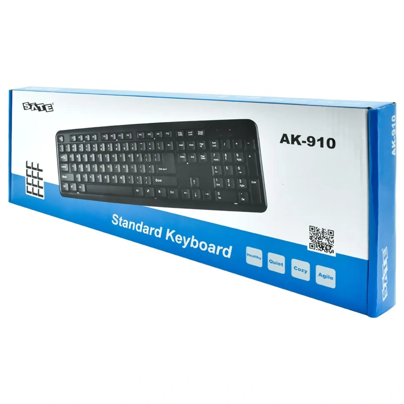Teclado Satellite AK-910 USB Espanhol - Preto Com fio - Imagem 3