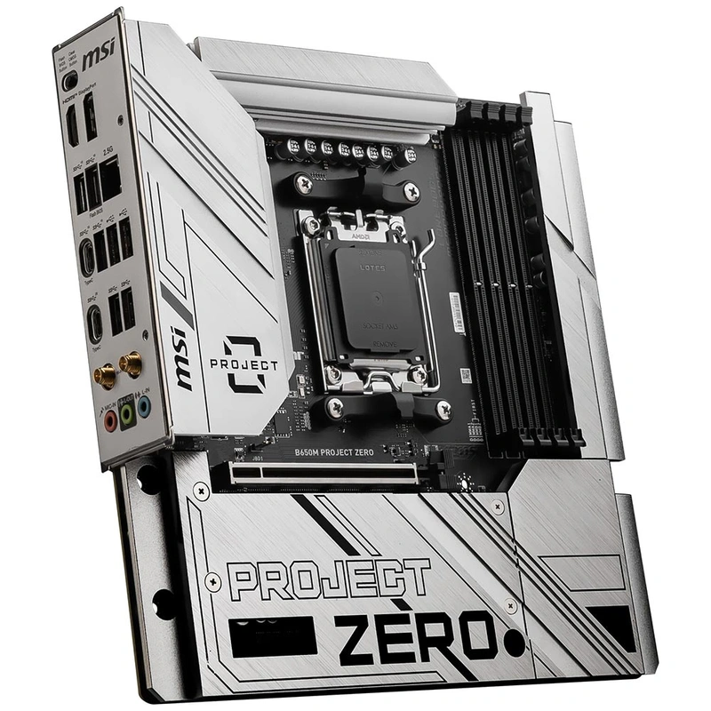 Placa Mãe MSI B650M Project Zero Socket AM5 DDR5 AMD B650 4 Slots DIMM DDR5 Dual Channel - Imagem 3