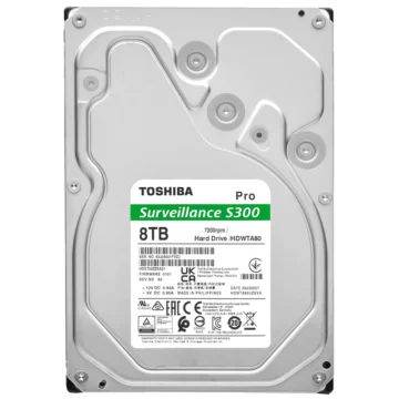 HD Toshiba 8TB S300 Pro Surveillance 3.5 SATA 6Gb/s HDWTA80UZSVAR