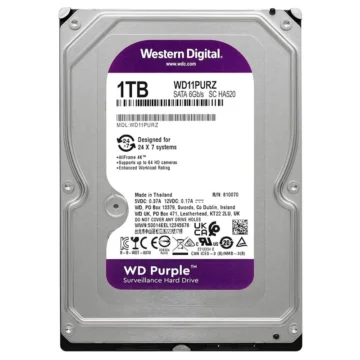 HD Western Digital 1TB WD Purple 3.5 SATA 3 - 6Gb/s WD11PURZ