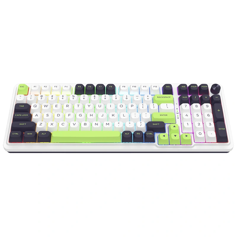 Teclado Gamer Mecânico Redragon K686WBG-RGB-MAX Eisa Max Wireless RGB Inglês - Branco - Imagem 3