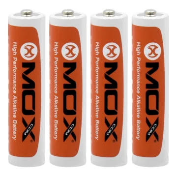 Pilha Mox Alkaline LR03 1.5V AAA - Kit com 4