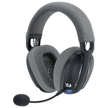 Headset Gamer Redragon H878BG Skuld Pro Wireless - Preto Cinza PC Wireless 2.4GHz