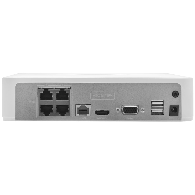 CCTV de Vigilância NVR Hikvision DS-7104NI-Q14P 7100S HD 4CH 1080P - Branco + Mouse - Imagem 3