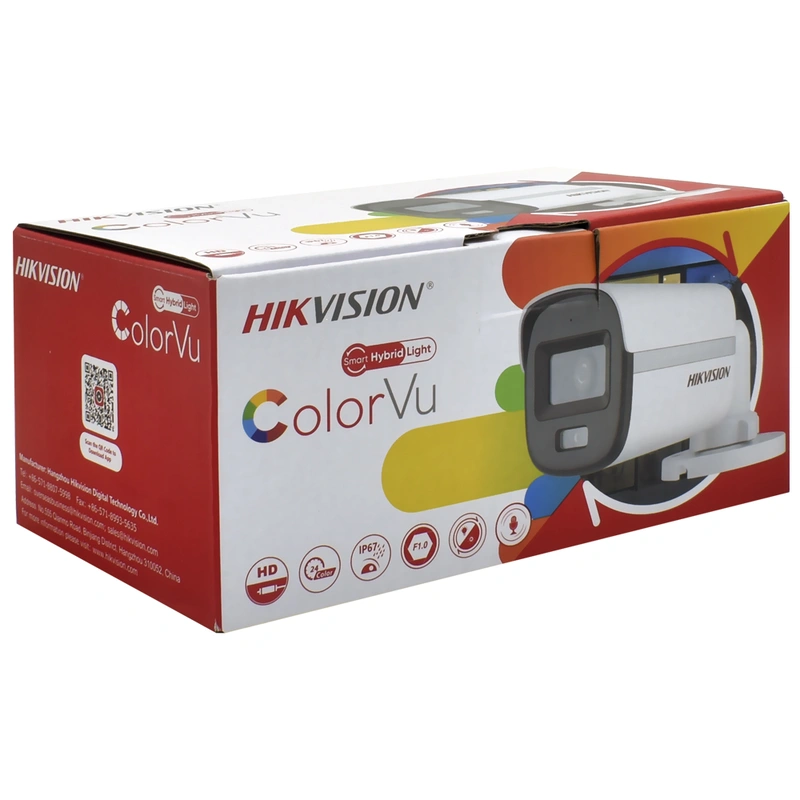Câmera de Segurança Hikvision DS-2CE10KF0T-LPFS Color Vu 3K Outdoor 2.8MM - Branco - Imagem 3