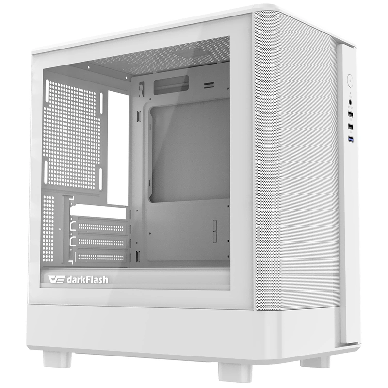 Gabinete Gamer DarkFlash DB330M Mesh M-ATX - Branco Micro ATX