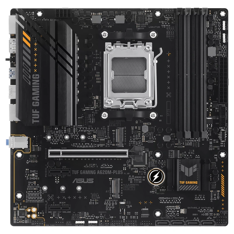 Placa Mãe ASUS TUF Gaming A620AM-PLUS Socket AM5 DDR5 AMD A620A 4 Slots DIMM DDR5 - Imagem 4