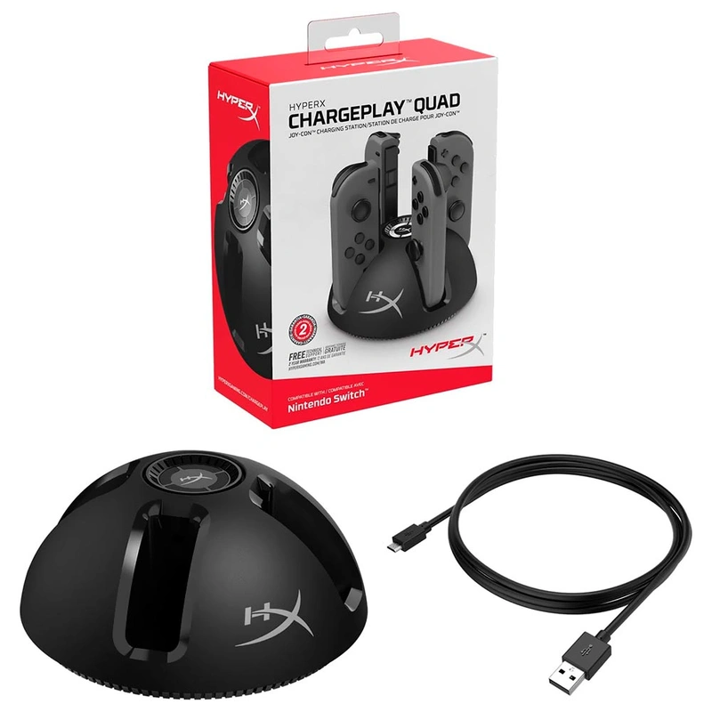 Estação de Carregamento Hyperx HX-CPQD-U Chargeplay Quad - Preto - Imagem 3