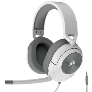 Headset Gamer Corsair HS55 Surround V2 Com Fio - Branco Cinza (CA-9011390-WW)