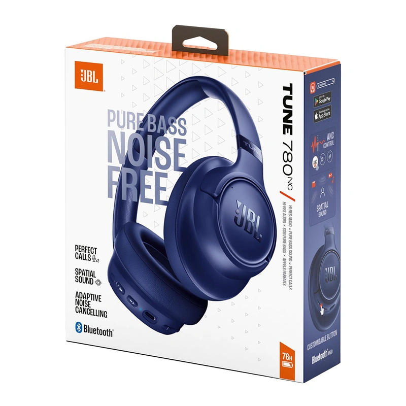 Fone de Ouvido JBL Tune T780NC Pure Bass Bluetooth - Azul JBLT780NCBLUAM - Imagem 4