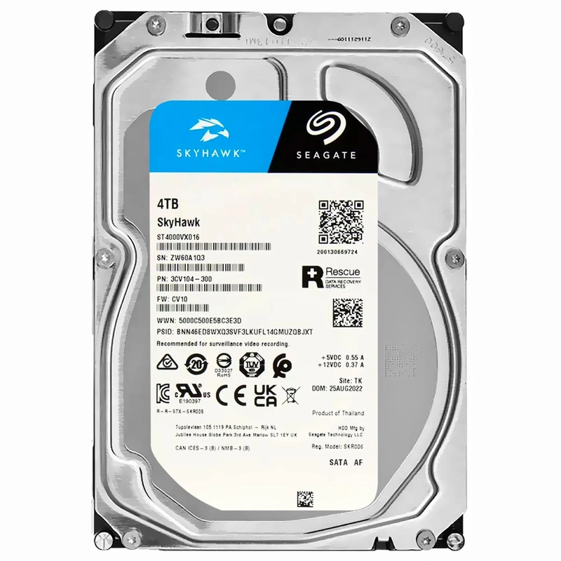 HD Seagate 4TB SkyHawk 3.5 SATA 3 - 6Gb/s ST4000VX016