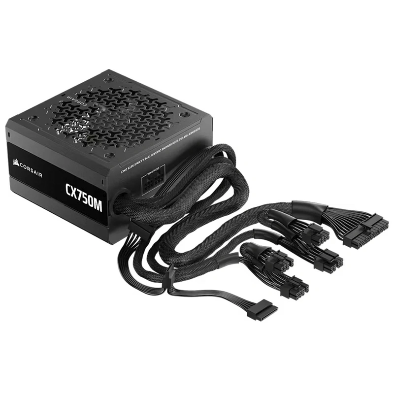 Fonte Corsair CX750M 750W ATX Semi Modular Cybenetics Bronze CP-9020311-BR - Imagem 2