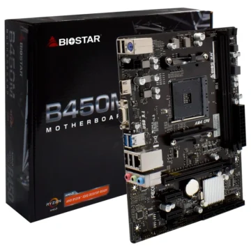 Placa Mãe Biostar B450MHP Socket AM4 VGA DDR4 AMD B450 Micro ATX
