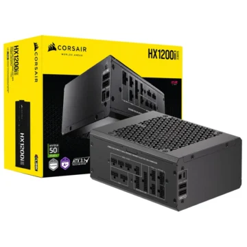 Fonte Corsair HX1200I Shift 1200W ATX Modular Cybenetics Platinum CP-9020267-NA (ATX 3.1)