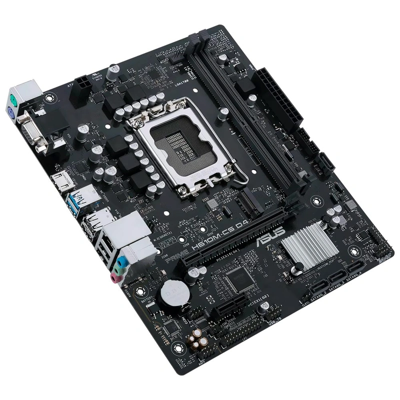 Placa Mãe ASUS Prime H610M-CS D4 Socket 1700 VGA DDR4 LGA 1700 Intel H610 - Imagem 2