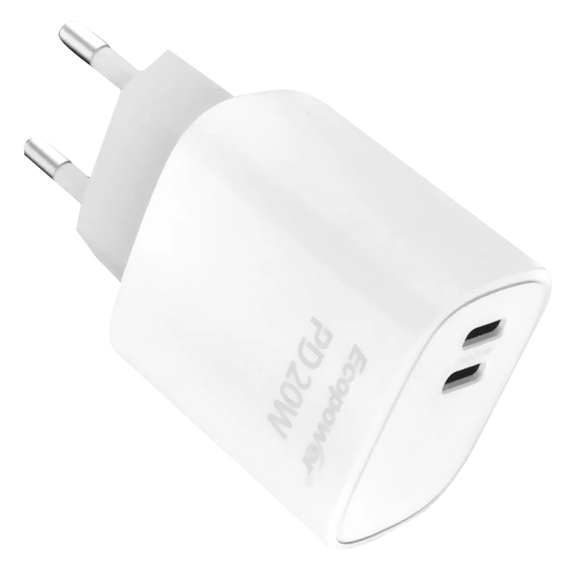 Carregador Tomada Ecopower EP-7026 2 Type-C - Branco - Imagem 2