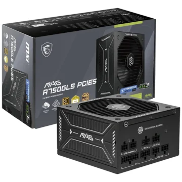 Fonte de Alimentação MSI Mag A750GLS 750W ATX 3.1 Modular 80 Plus Gold