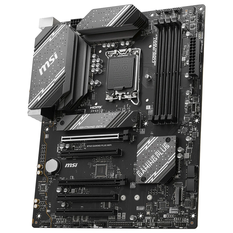 Placa Mãe MSI B760 Gaming Plus Wi-Fi Socket LGA 1700 DDR5 Intel B760 ATX - Imagem 2