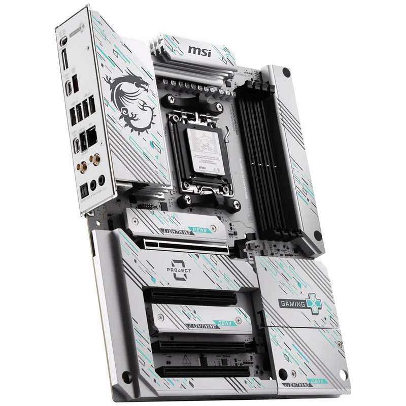 Placa Mãe MSI B850 Gaming Plus Wi-Fi PZ Socket AM5 DDR5 AMD B850 ATX - Imagem 2