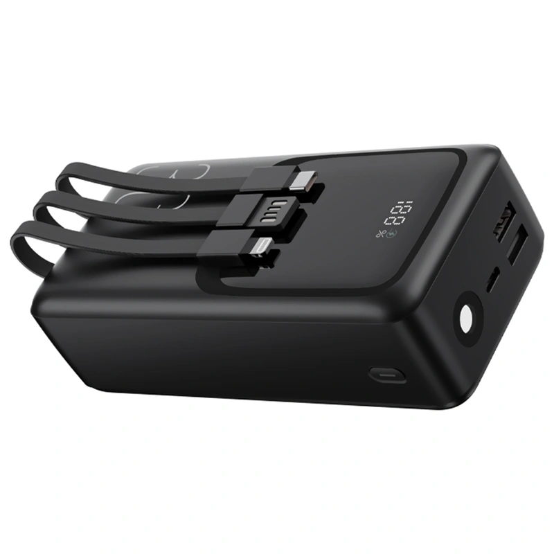 Carregador Portátil FTX PB-30LCD-BK 30000MAH USB USB-C 22.5W - Preto - Imagem 3