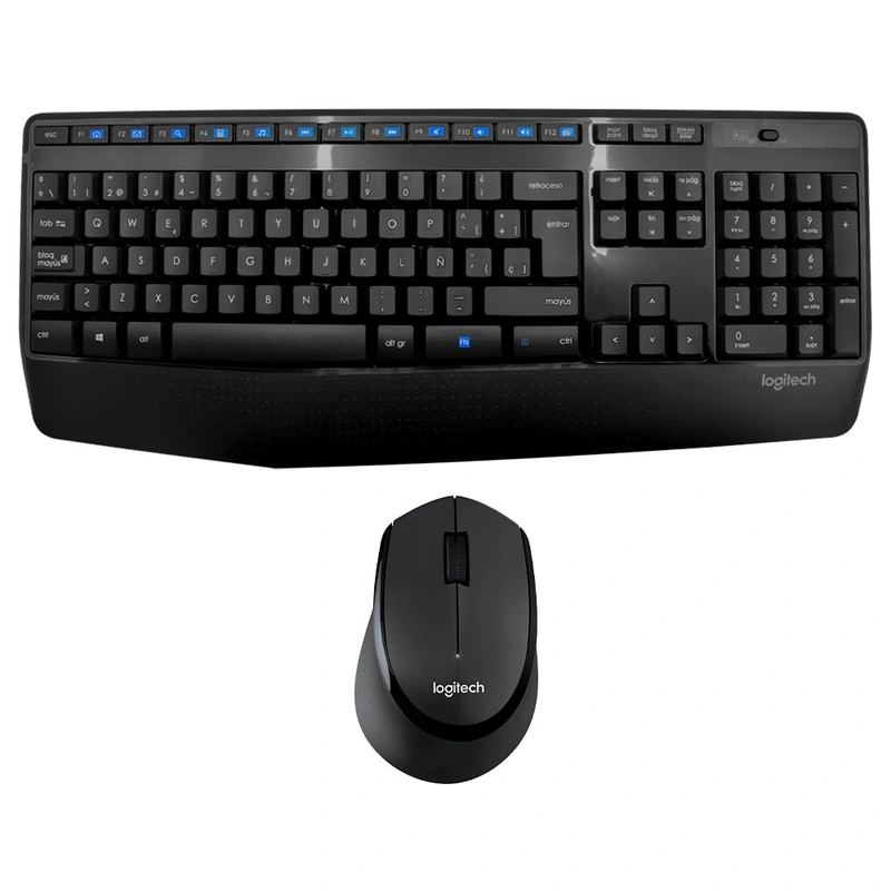 Teclado + Mouse Logitech MK345 Wireless Espanhol - Preto (920-007820) Windows, Chrome OS