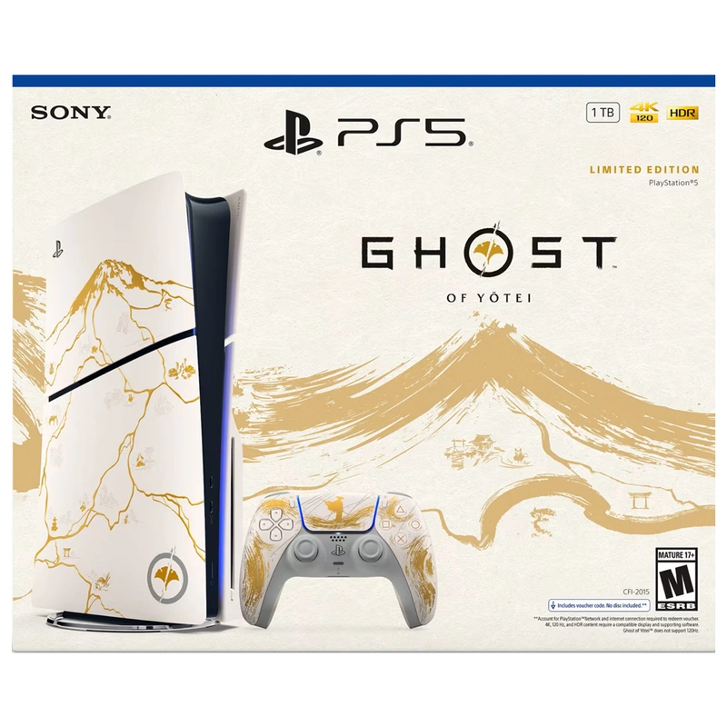 Console Sony PlayStation 5 Slim CFI-2015A AZ7X 1TB Ghost Of Yotei Limited Edition + Jogo - Imagem 3