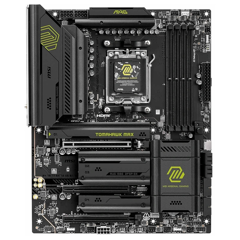 Placa Mãe MSI Mag B850 Tomahawk Max Wi-Fi Socket AM5 DDR5 AMD B850 ATX - Imagem 2