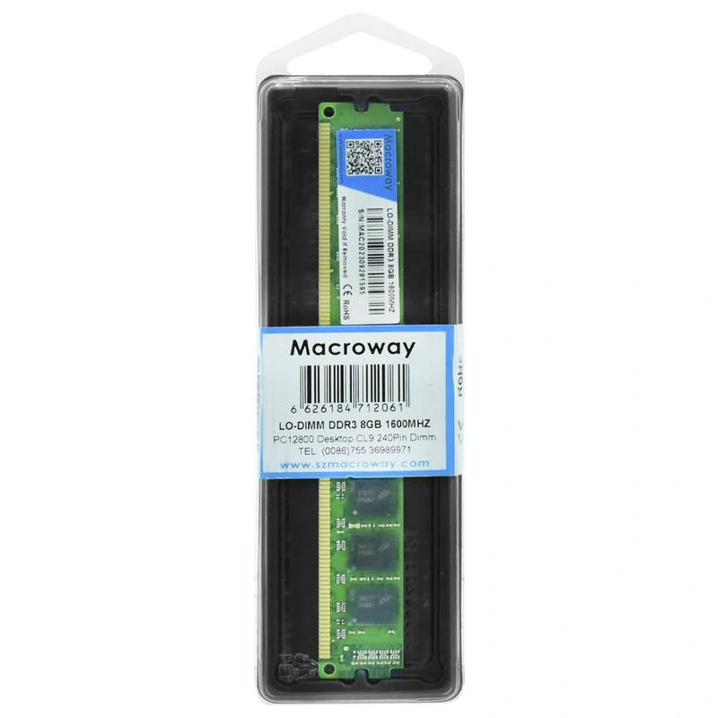 Memória RAM Macroway DDR3 8GB 1600MHz DIMM CL9 - Imagem 3
